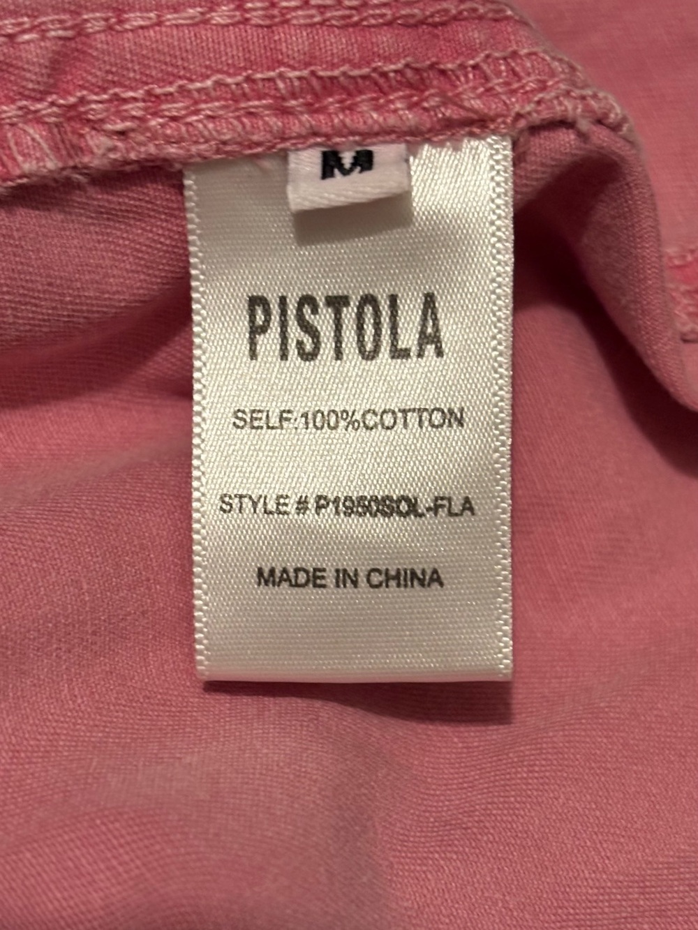 PISTOLA Grover Jumpsuit Flamingo Pink Utility Cotton Size Medium - Picture 13 of 14